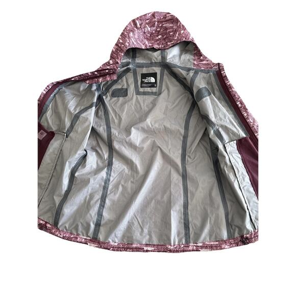 The North Face Jacket Womens Size Medium Purple Novelty Venture Rain Jacket Hood - Picture 8 of 12